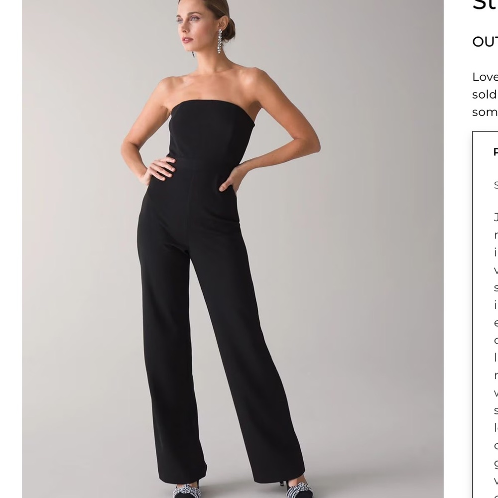 Elegant Black Strapless Jumpsuit 8